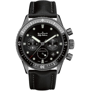 Swiss Luxury Replica Blancpain 50 Fathoms Bathyscaphe Flyback Chronograph Ceramized Titanium 5200-0130-B52 A Replica Watch